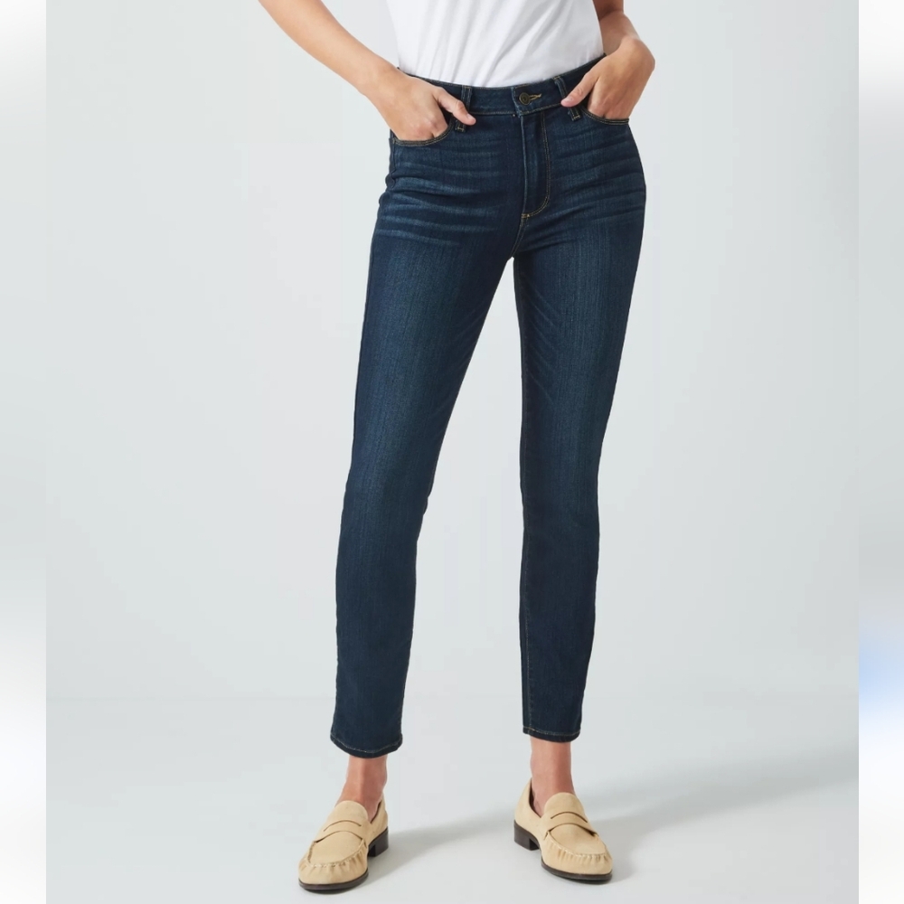 PAIGE Peg Skinny Dark Wash Jeans